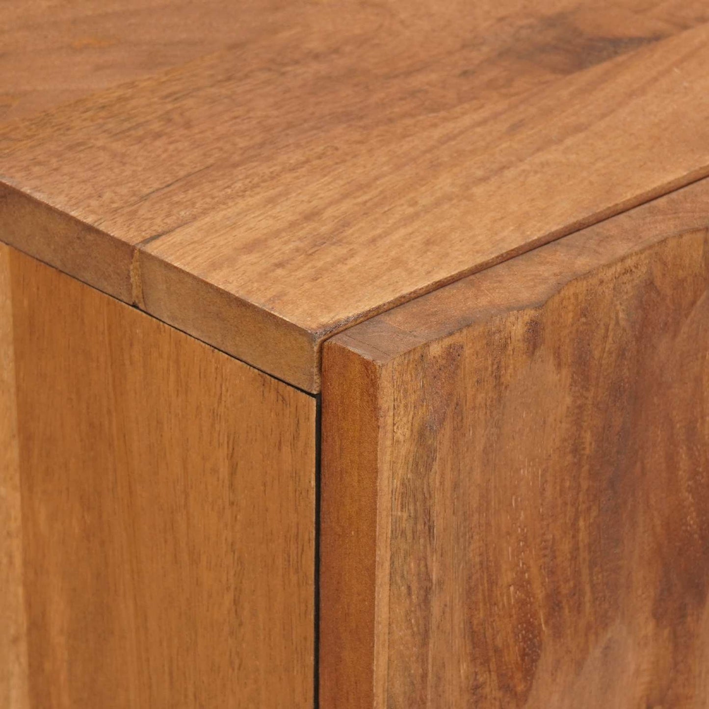 Sideboard mit Regal Akazienbraune Oberfläche 90 x 33 x 75 cm