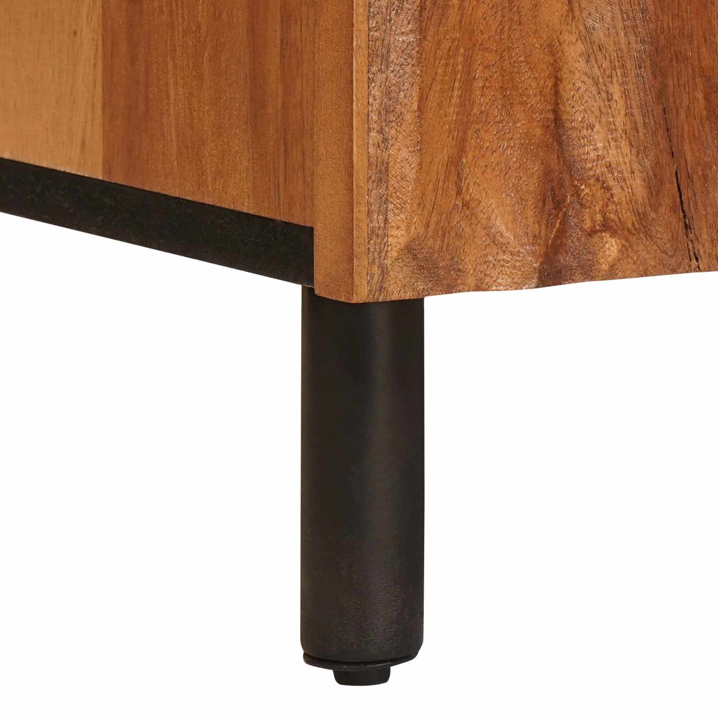 Sideboard mit Regal Akazienbraune Oberfläche 90 x 33 x 75 cm