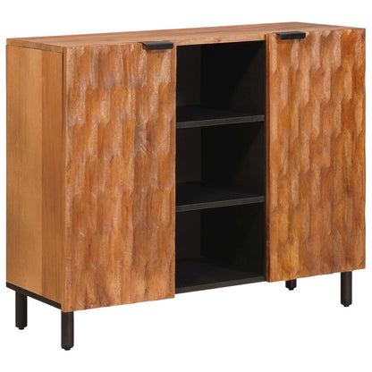 Sideboard mit Regal Akazienbraune Oberfläche 90 x 33 x 75 cm