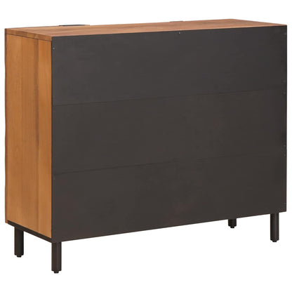 Sideboard mit Regal Akazienbraune Oberfläche 90 x 33 x 75 cm