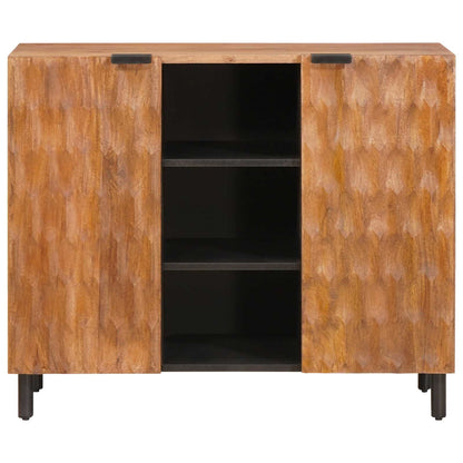 Sideboard mit Regal Akazienbraune Oberfläche 90 x 33 x 75 cm