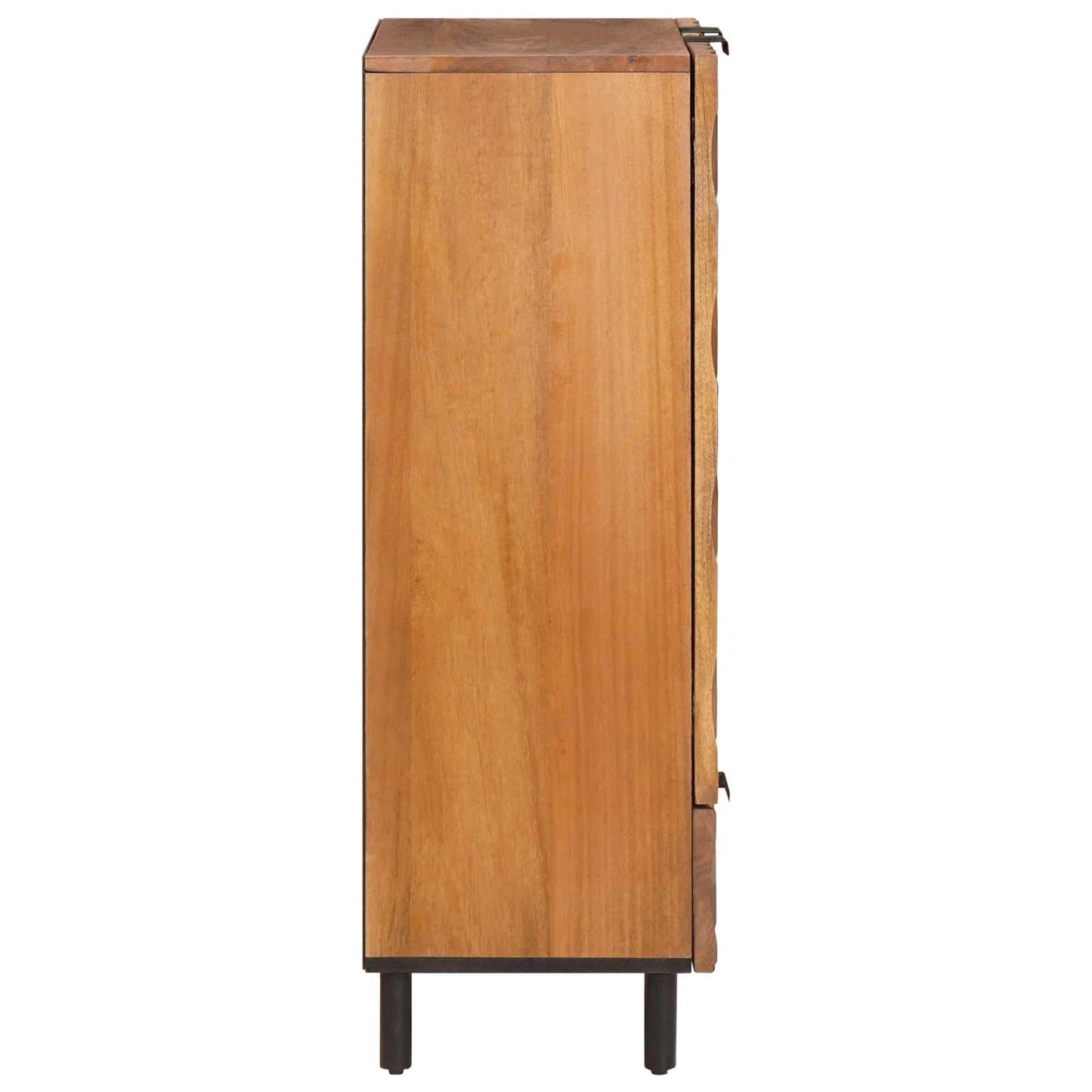 Highboard mit Tür Akazienbraune Oberfläche 60 x 33 x 100 cm