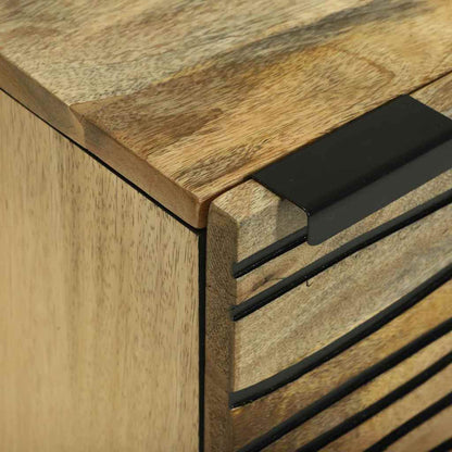 vidaXL Nachttisch Braun 40 x 33 x 46 cm Massivholz Akazie