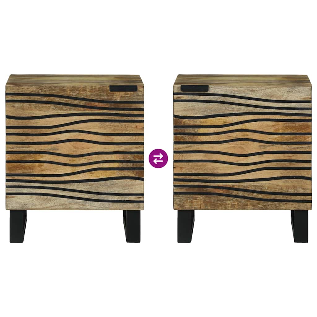 vidaXL Nachttisch Braun 40 x 33 x 46 cm Massivholz Akazie
