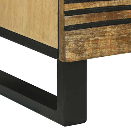 vidaXL Nachttisch 2 pcs Braun 40 x 33 x 46 cm Massivholz Akazie