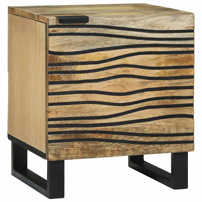 vidaXL Nachttisch 2 pcs Braun 40 x 33 x 46 cm Massivholz Akazie