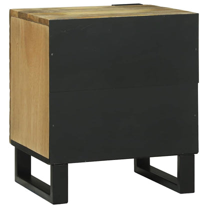 vidaXL Nachttisch 2 pcs Braun 40 x 33 x 46 cm Massivholz Akazie