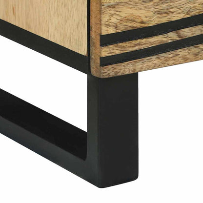 vidaXL Nachttisch 2 pcs Braun 40 x 33 x 46 cm Massivholz Akazie