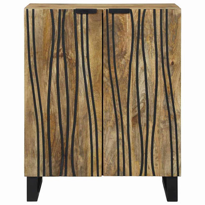 vidaXL Buffet naturel 60 x 33,5 x 75 cm Bois de manguier massif