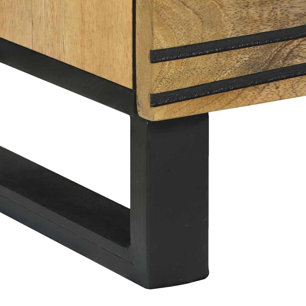 vidaXL Commode marron 60 x 33,5 x 75 cm Bois de manguier massif