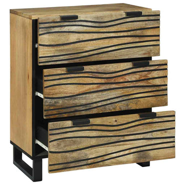 vidaXL Commode marron 60 x 33,5 x 75 cm Bois de manguier massif