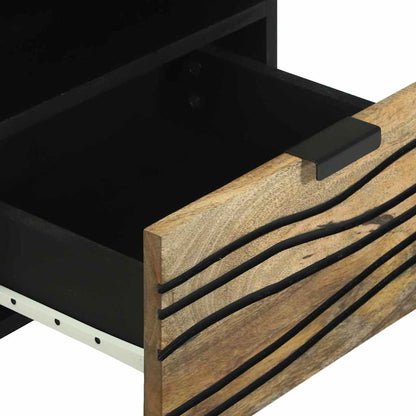 vidaXL Nachttisch Braun 40 x 33 x 46 cm Massivholz Akazie