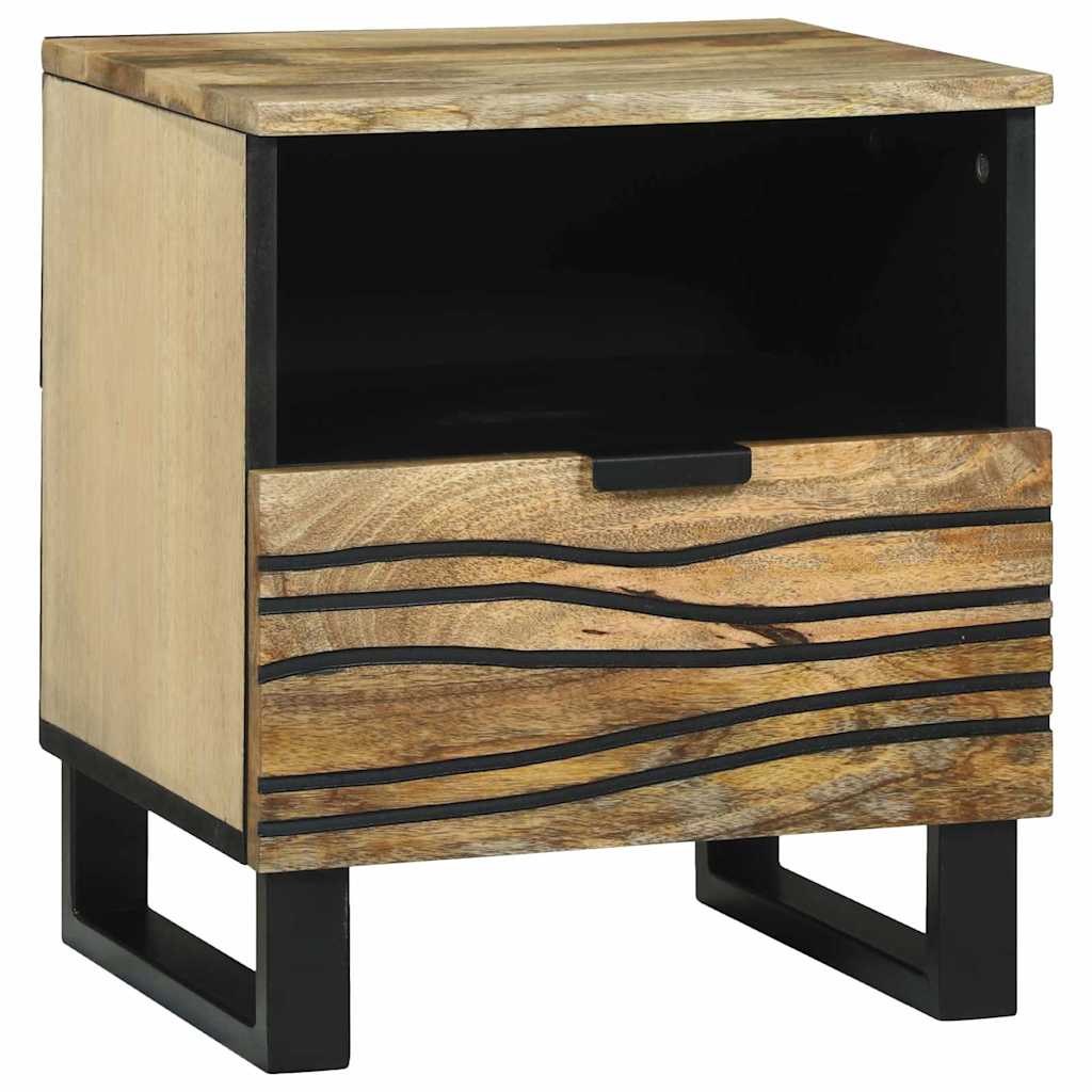 vidaXL Nachttisch Braun 40 x 33 x 46 cm Massivholz Akazie