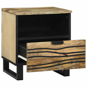 vidaXL Nachttisch Braun 40 x 33 x 46 cm Massivholz Akazie