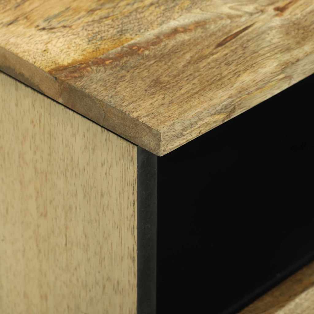 vidaXL Nachttisch 2 pcs Braun 40 x 33 x 46 cm Massivholz Akazie