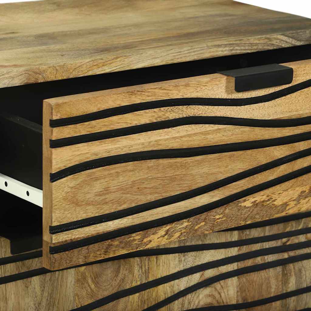 vidaXL Nachttisch Braun 50 x 33 x 60 cm Massivholz Akazie