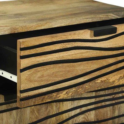 vidaXL Nachttisch Braun 50 x 33 x 60 cm Massivholz Akazie