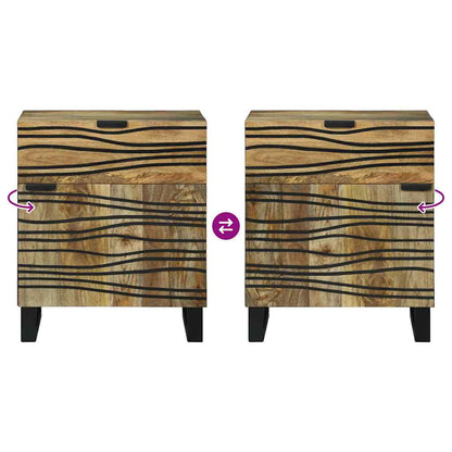 vidaXL Nachttisch Braun 50 x 33 x 60 cm Massivholz Akazie