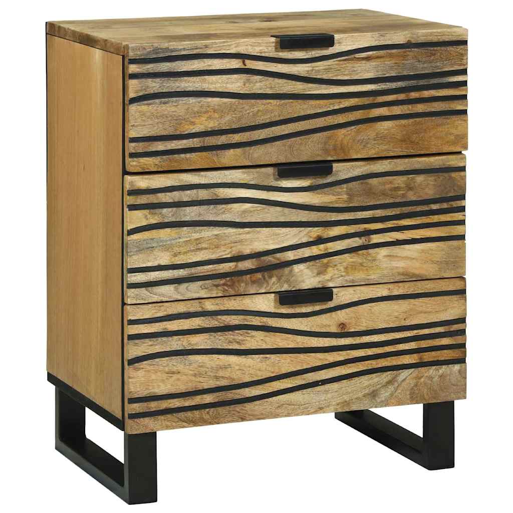 vidaXL Nachttisch Braun 50 x 33 x 62 cm Massivholz Akazie