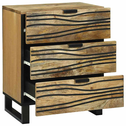 vidaXL Nachttisch Braun 50 x 33 x 62 cm Massivholz Akazie