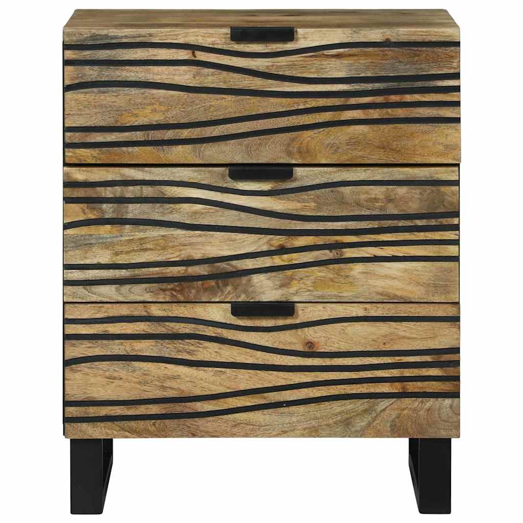 vidaXL Nachttisch Braun 50 x 33 x 62 cm Massivholz Akazie