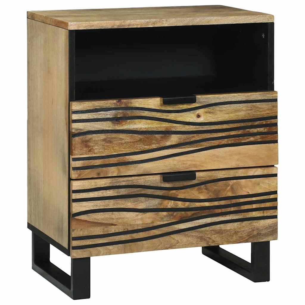 vidaXL Nachttisch Braun 50 x 33 x 62 cm Massivholz Akazie