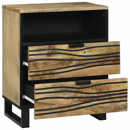 vidaXL Nachttisch Braun 50 x 33 x 62 cm Massivholz Akazie