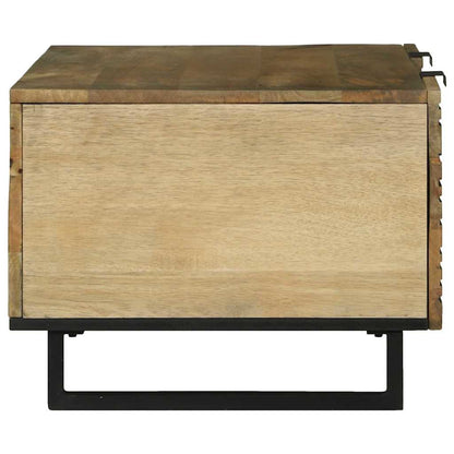 vidaXL Couchtisch Braun und Schwarz 100 x 54 x 40 cm Massivholz Akazie