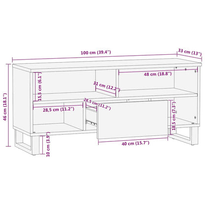 TV-Einheiten Braun 105 x 33 x 46 cm Holzwerkstoff