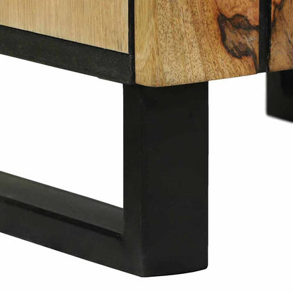 vidaXL Waschbeckenschrank mit Tür Braun 38 x 33 x 160 cm Holzwerkstoff
