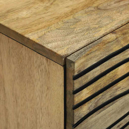 Sideboard Braun 40 x 33 x 75 cm massives Mangoholz