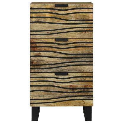 Sideboard Braun 40 x 33 x 75 cm massives Mangoholz