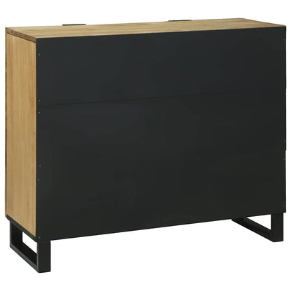 Sideboard Braun 90 x 33 x 75 cm massives Mangoholz