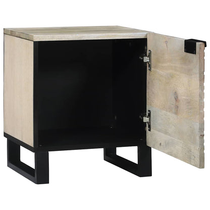 vidaXL Nachttisch 2 pcs Weiß und Schwarz 40 x 33 x 46 cm