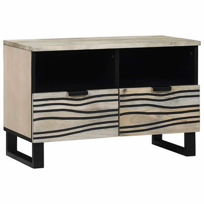 vidaXL TV-Einheiten mit Schubladen Weiß 70 x 33 x 46 cm Holzwerkstoff