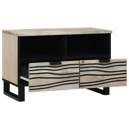 vidaXL TV-Einheiten mit Schubladen Weiß 70 x 33 x 46 cm Holzwerkstoff
