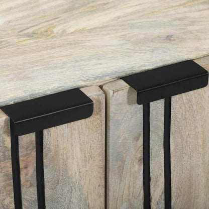 Sideboard Weiß 60 x 33,5 x 75 cm Massivholz Mango