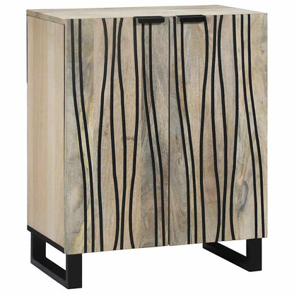 Sideboard Weiß 60 x 33,5 x 75 cm Massivholz Mango