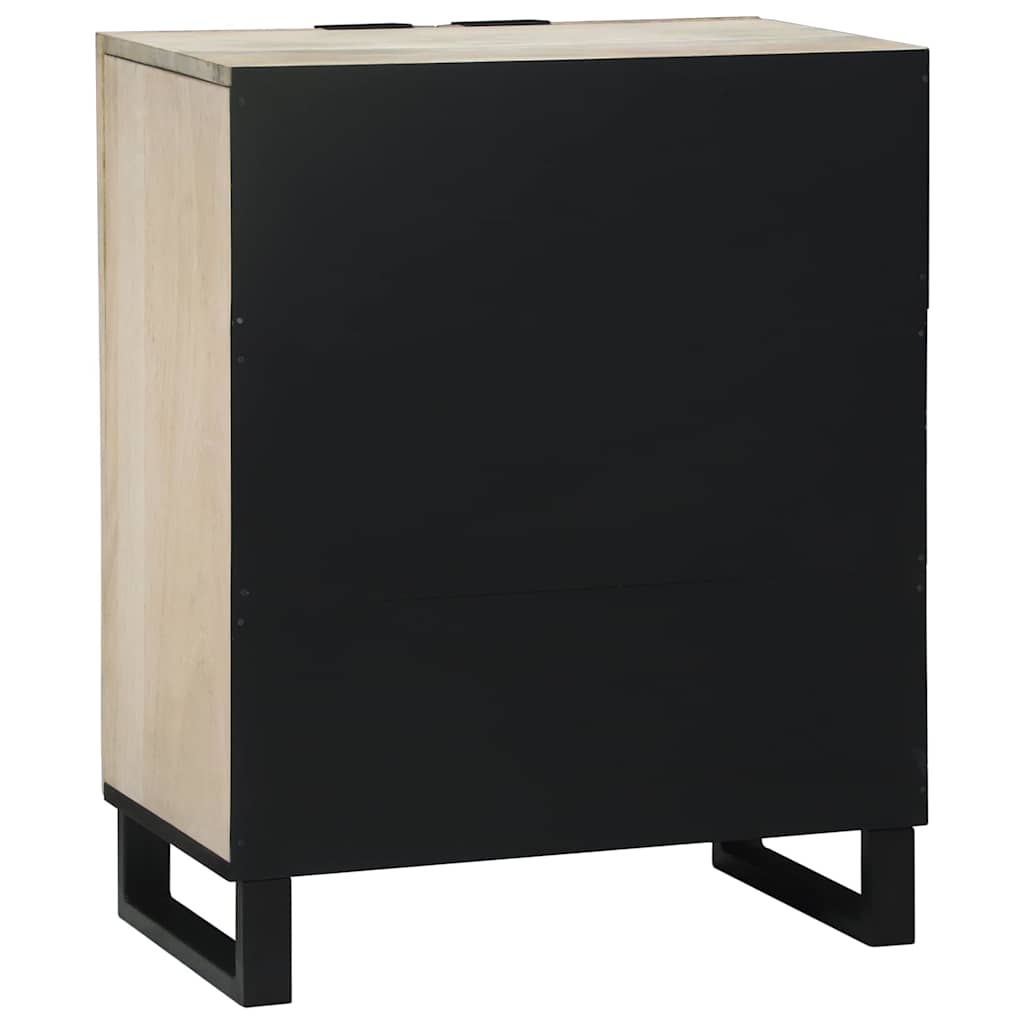 Sideboard Weiß 60 x 33,5 x 75 cm Massivholz Mango