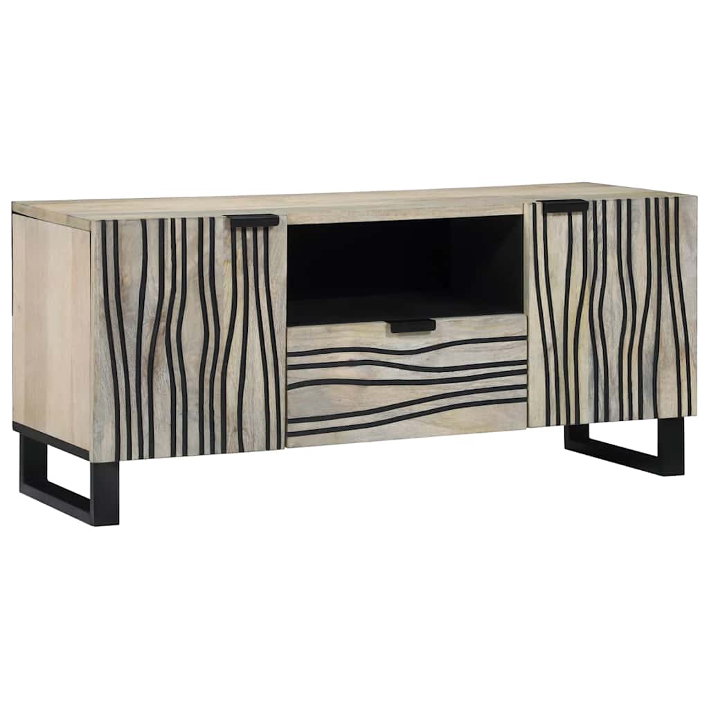 vidaXL TV-Einheiten mit Schubladen Weiß 105 x 33 x 46 cm Holzwerkstoff