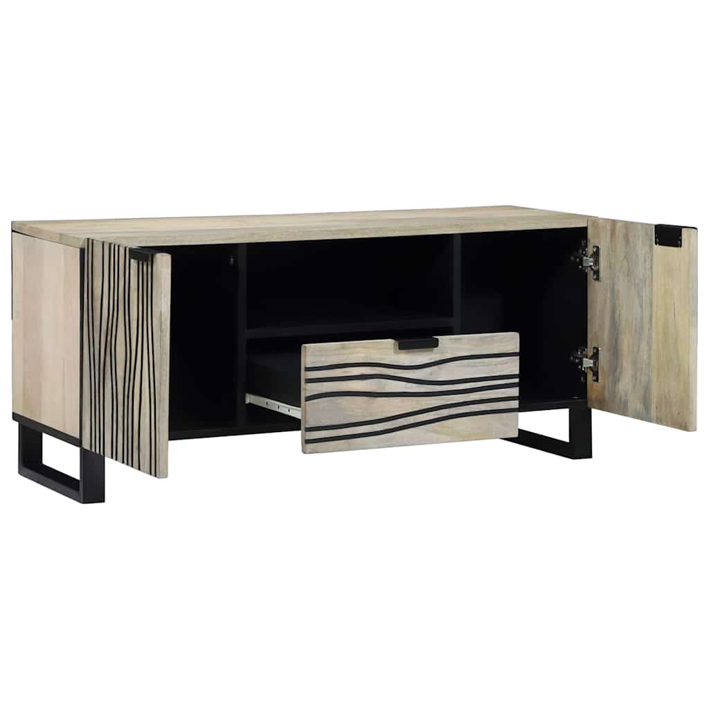 vidaXL TV-Einheiten mit Schubladen Weiß 105 x 33 x 46 cm Holzwerkstoff
