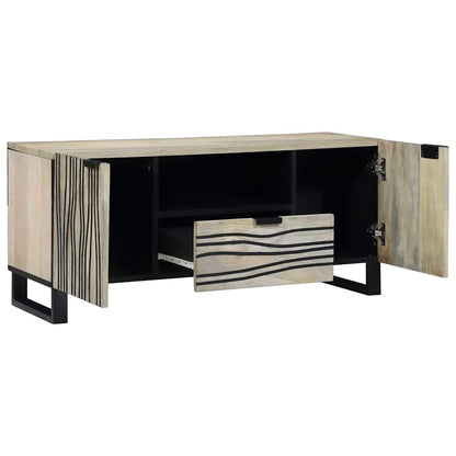 vidaXL TV-Einheiten mit Schubladen Weiß 105 x 33 x 46 cm Holzwerkstoff