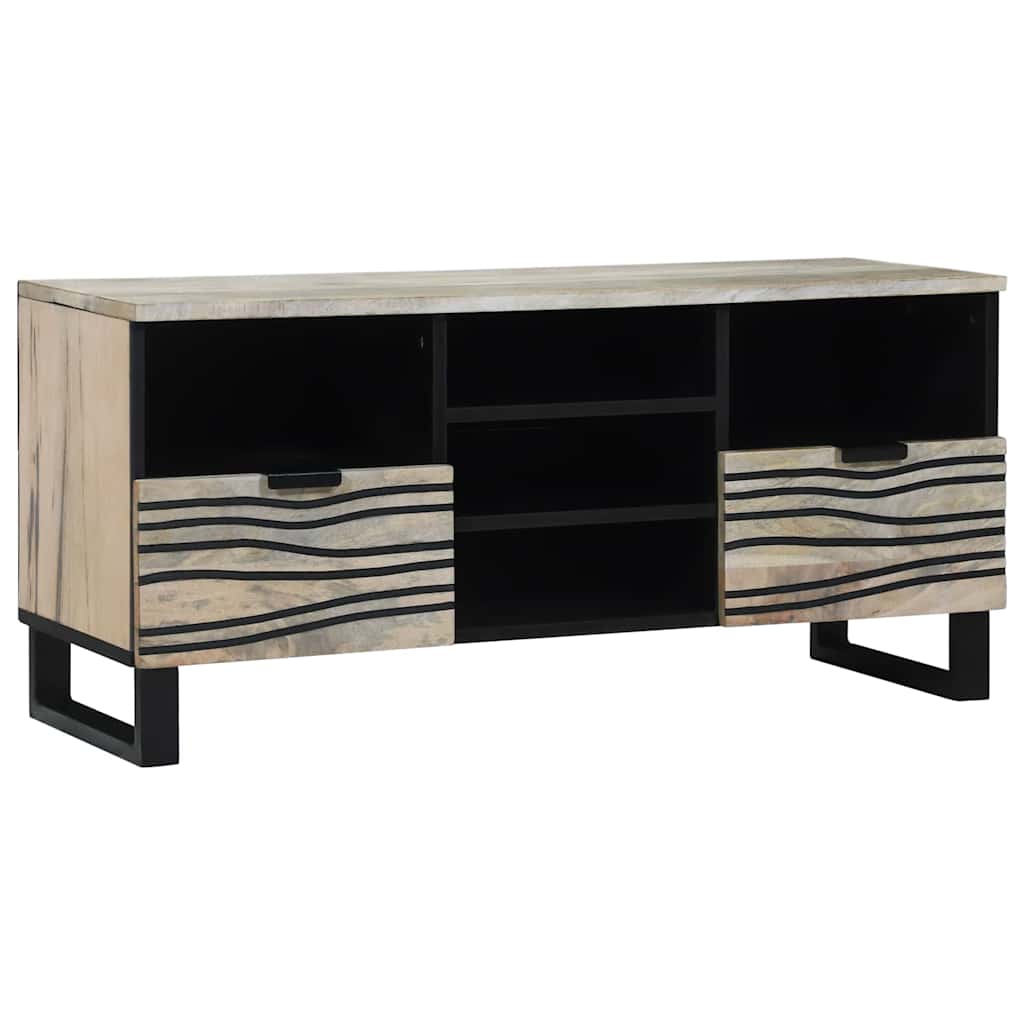 vidaXL TV-Einheiten mit Schubladen Weiß 100 x 33 x 46 cm Holzwerkstoff
