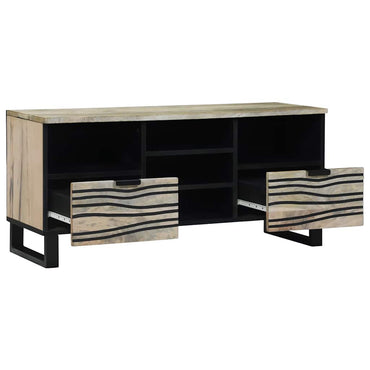 vidaXL TV-Einheiten mit Schubladen Weiß 100 x 33 x 46 cm Holzwerkstoff