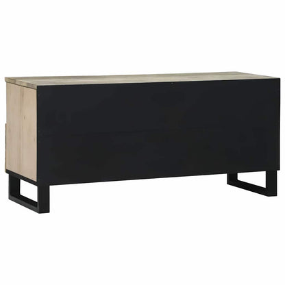 vidaXL TV-Einheiten mit Schubladen Weiß 100 x 33 x 46 cm Holzwerkstoff