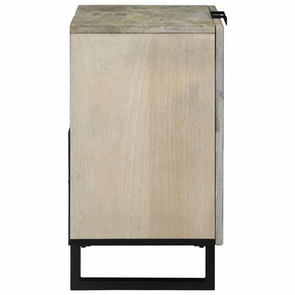 vidaXL Waschbeckenschrank mit Regal Weiß 62 x 33 x 58 cm Holzwerkstoff