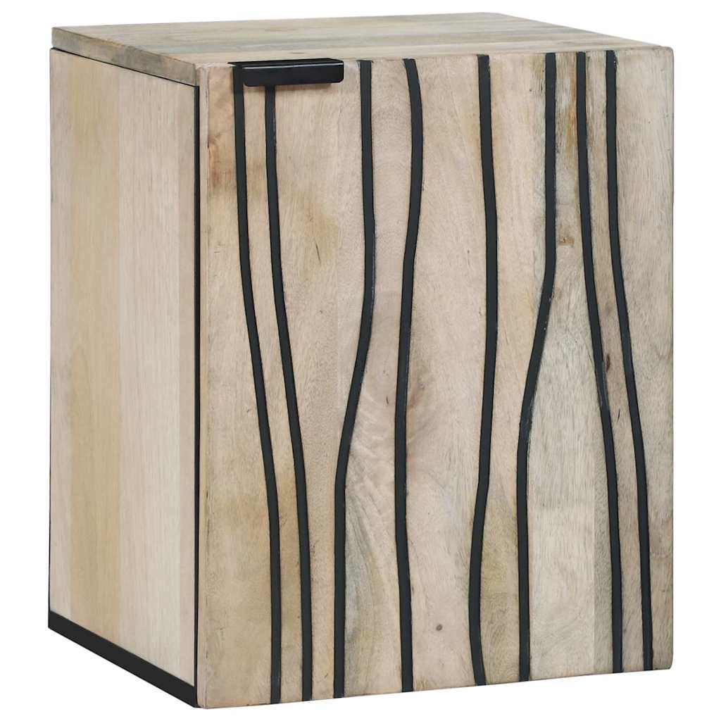 vidaXL Waschbeckenschrank mit Tür Weiß 38 x 33,5 x 48 cm Holzwerkstoff