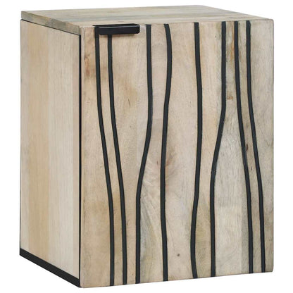 vidaXL Waschbeckenschrank mit Tür Weiß 38 x 33,5 x 48 cm Holzwerkstoff