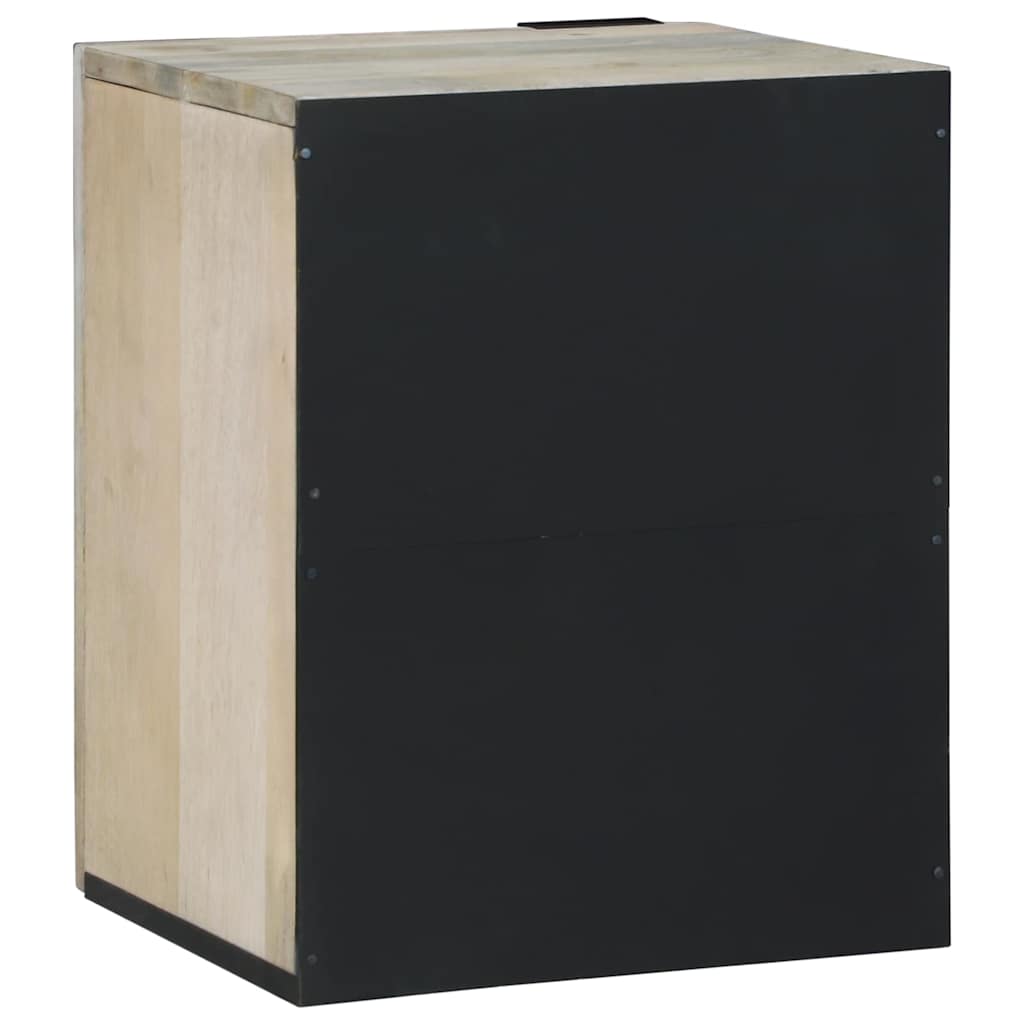 vidaXL Waschbeckenschrank mit Tür Weiß 38 x 33,5 x 48 cm Holzwerkstoff