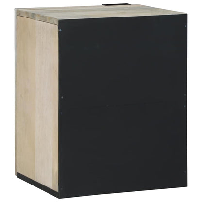 vidaXL Waschbeckenschrank mit Tür Weiß 38 x 33,5 x 48 cm Holzwerkstoff